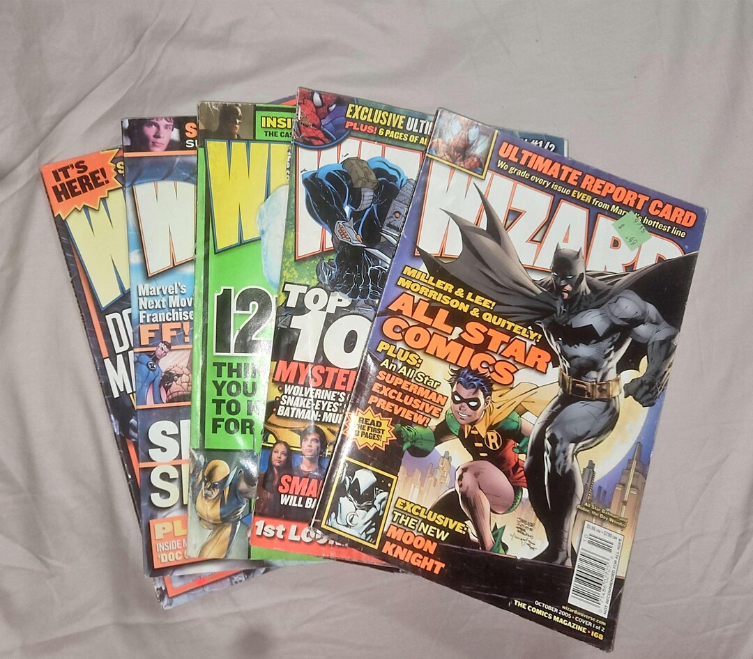 Wizard Comics Magazines. Vintage Early 2000s. - Etsy