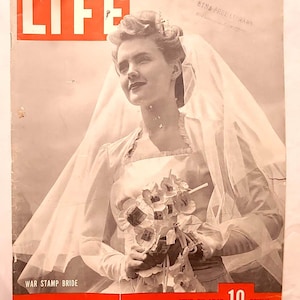 Life Magazine Segunda Guerra Mundial USS Lexington afunda War Bride Reino Unido URSS Alliance 22 de junho de 1942