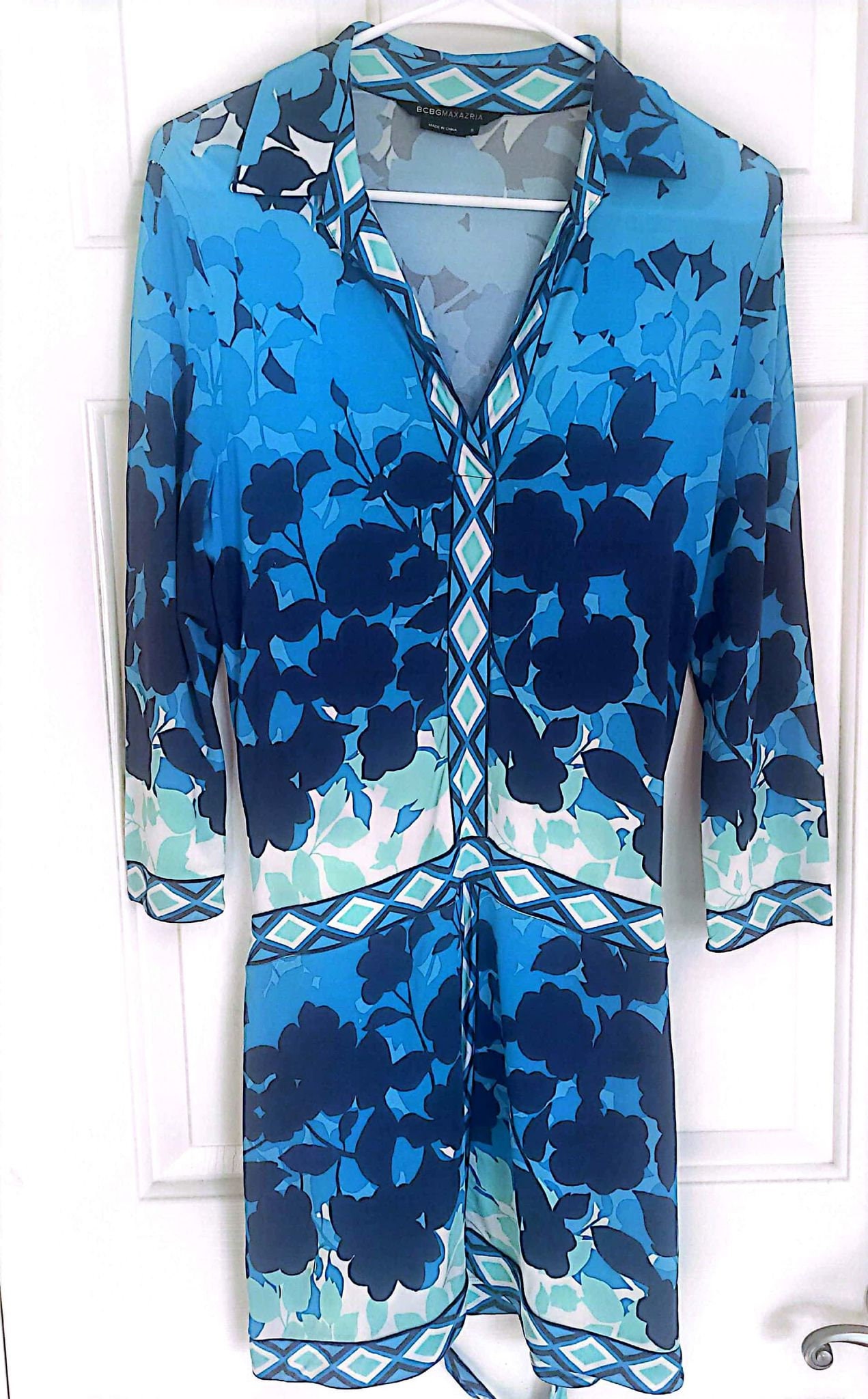Bcbgmaxazria Blue Dress - Etsy