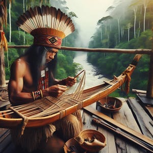 Kalinagos Native Americans, Caribbean Indigenous People, Wall Art, Digital Print