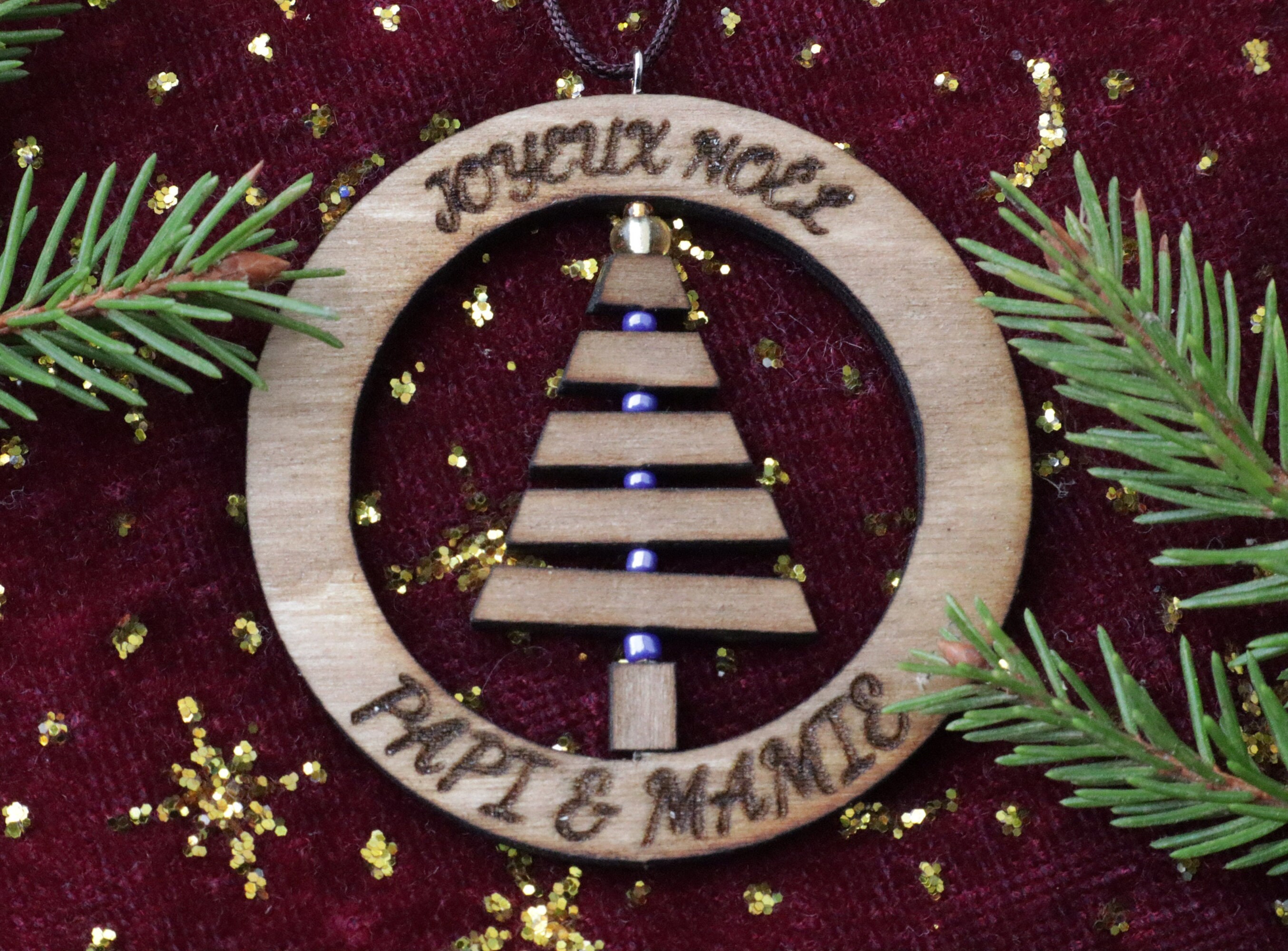 Boule de Noël Sapin Personnalisable