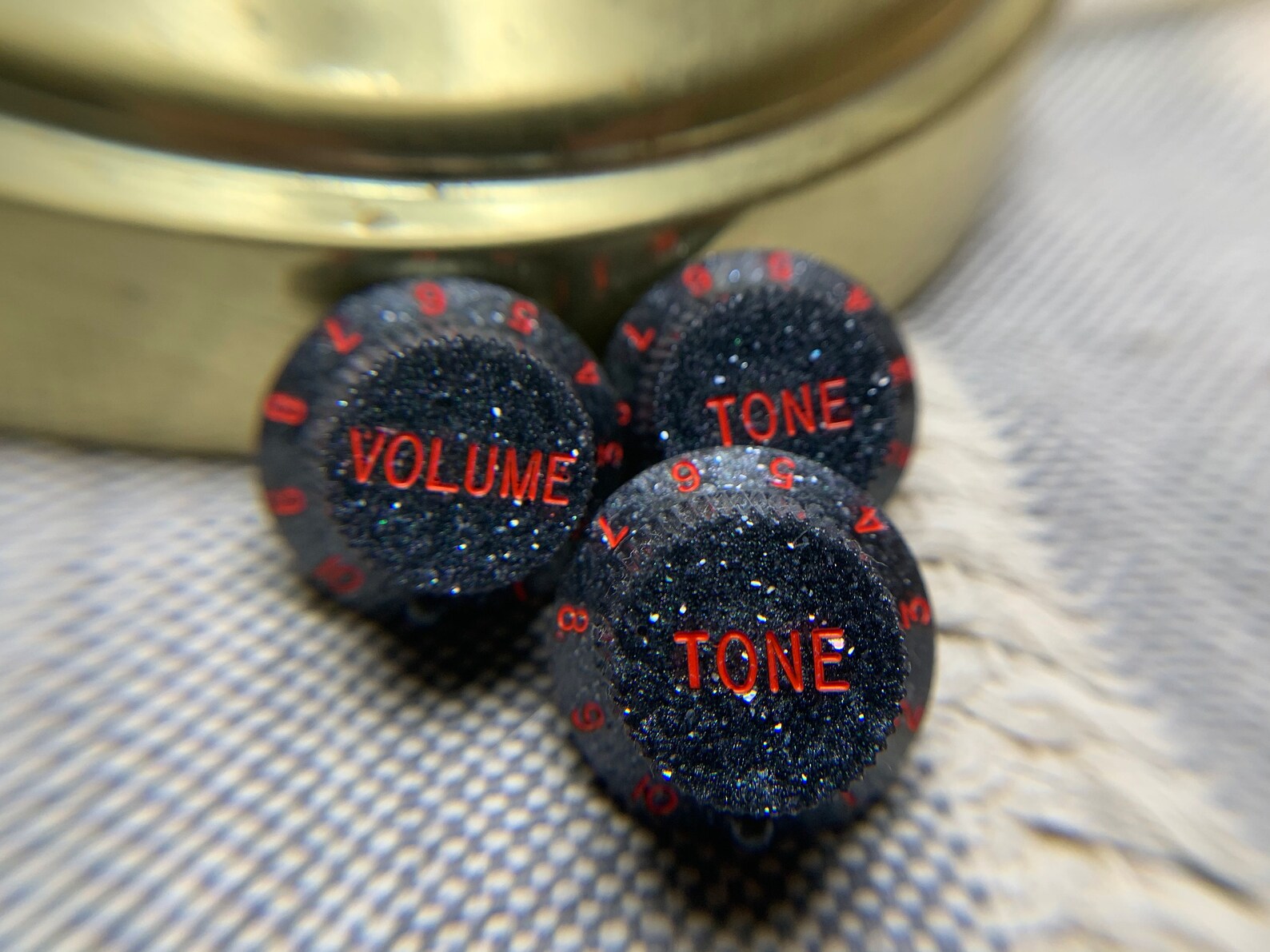 Custom holographic control dials for electric guitars Set of Etsy