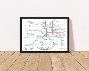 Nottingham Students' Underground Map