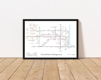 Manchester Fallowfield Underground Map