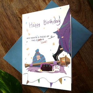 Cartão de aniversário do Jax de League of Legends, cartão de aniversário do LoL