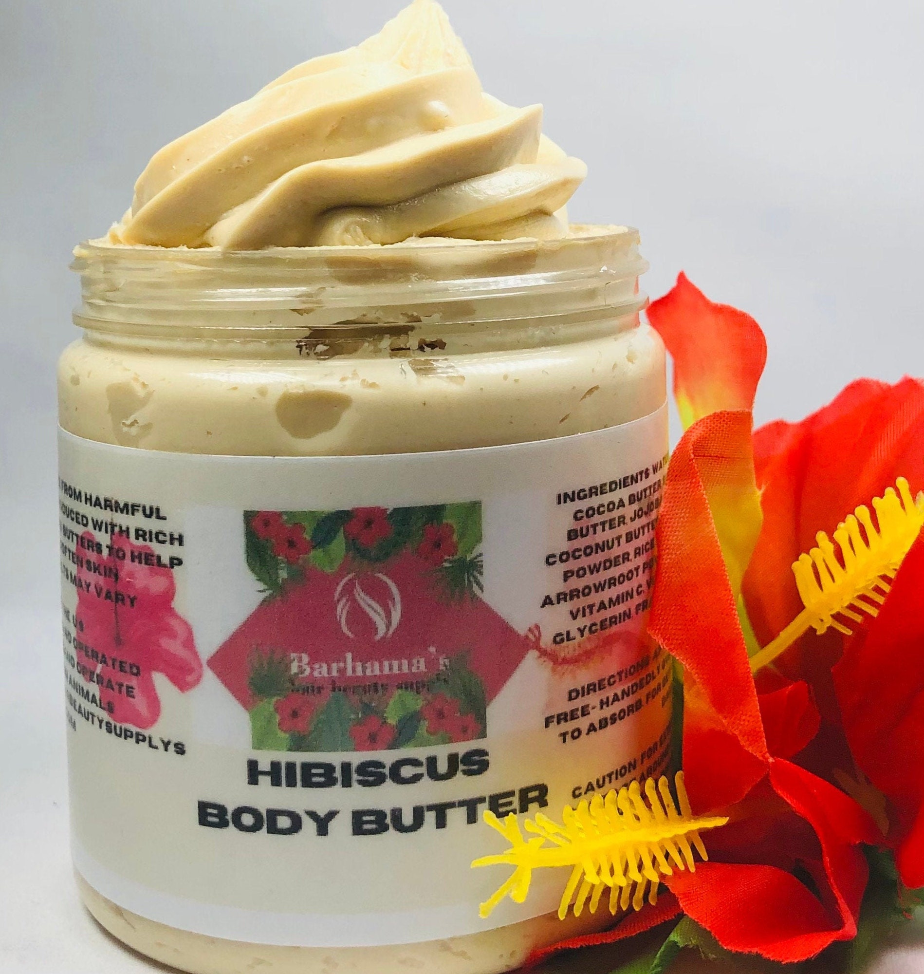 HIBISCUS BODY BUTTER for smoother looking complexion Etsy
