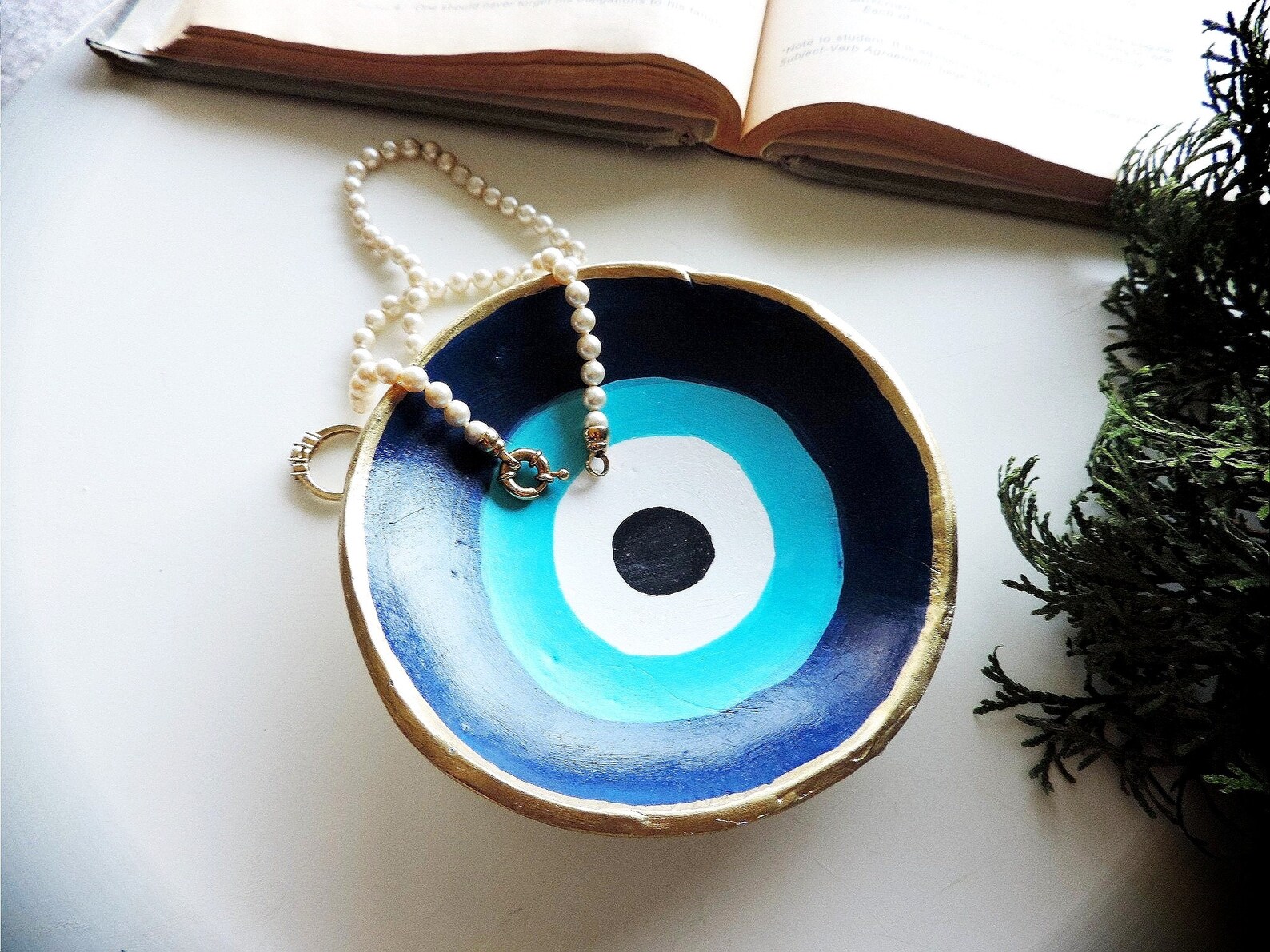 evil eye jewelry dish