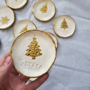 Christmas trinket dish, Christmas gift, Ring dish, Christmas present,  simple Christmas gift