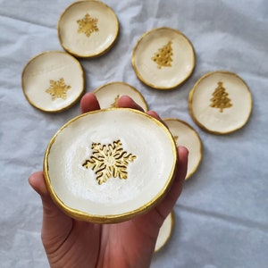 Christmas trinket dish, Christmas gift, Ring dish, Christmas present,  simple Christmas gift