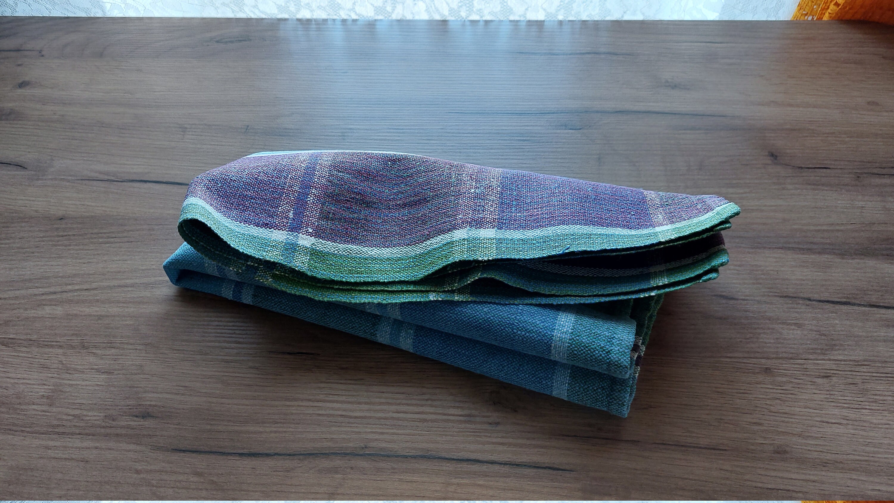 新作通販*vintage cotton mat flower ❀blue テーブルマット 食器 | hh2.hu