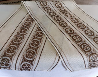 Vintage woven decorative table runner, table topper, table dressing, table dress, vintage home textiles (E3)