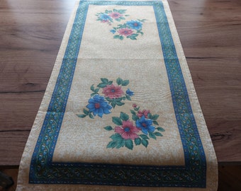 Estera de mesa de algodón con estampado floral vintage, textil para el hogar vintage, textil de mesa (E2)