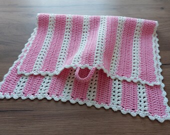 Vintage Handmade crocheted small cotton towel , pot holder, Kitchen warming , Handmade crochet Hand towel (E1)
