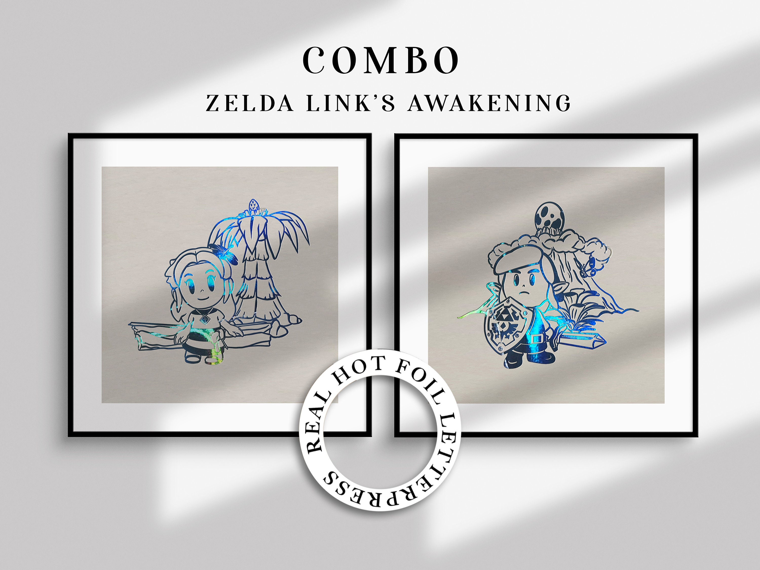 Décoration Murale Link's Awakening & Marin Zelda // Poster Mini Link Awakening//Cadeau de Saint-Vale