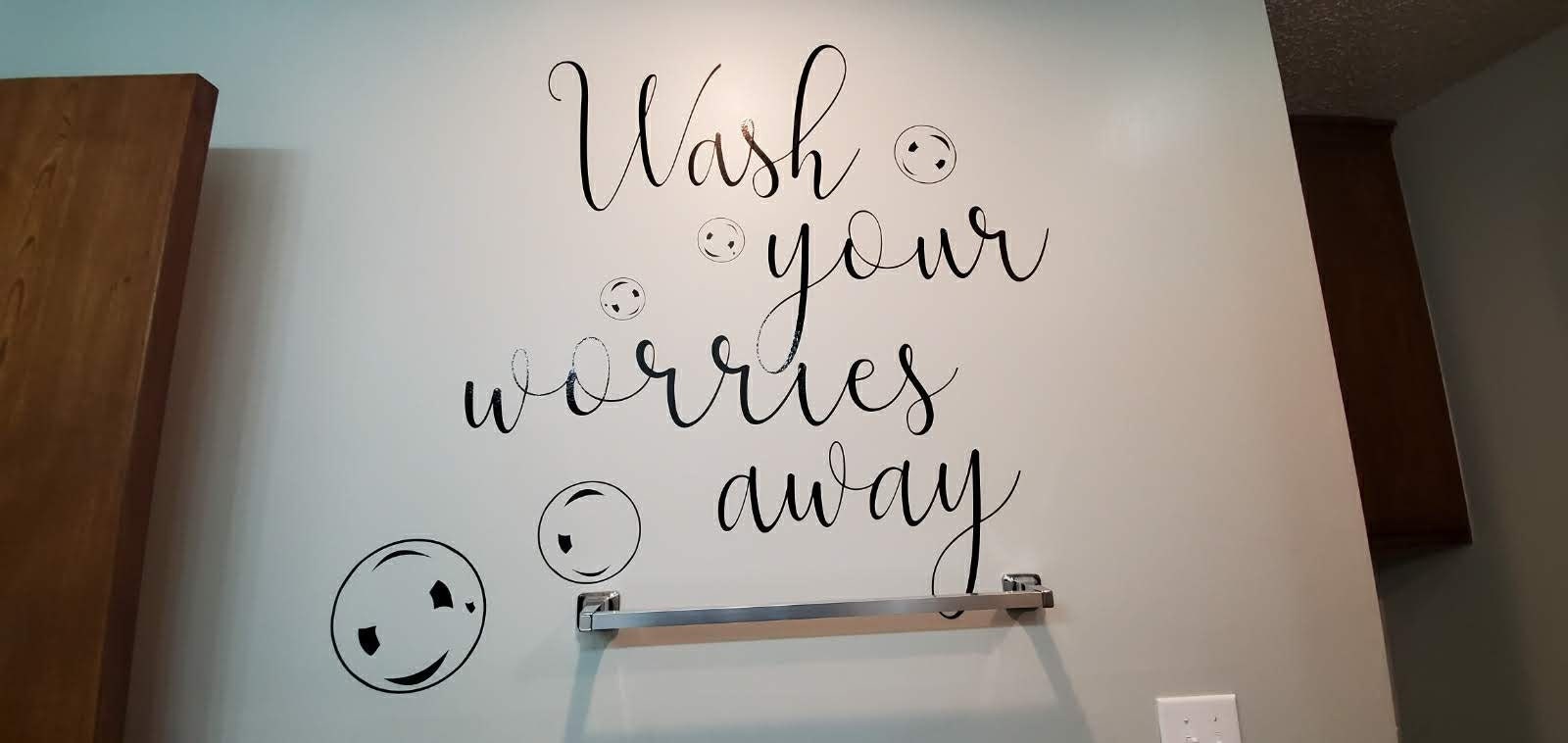 Bathroom wall decor/saying Etsy
