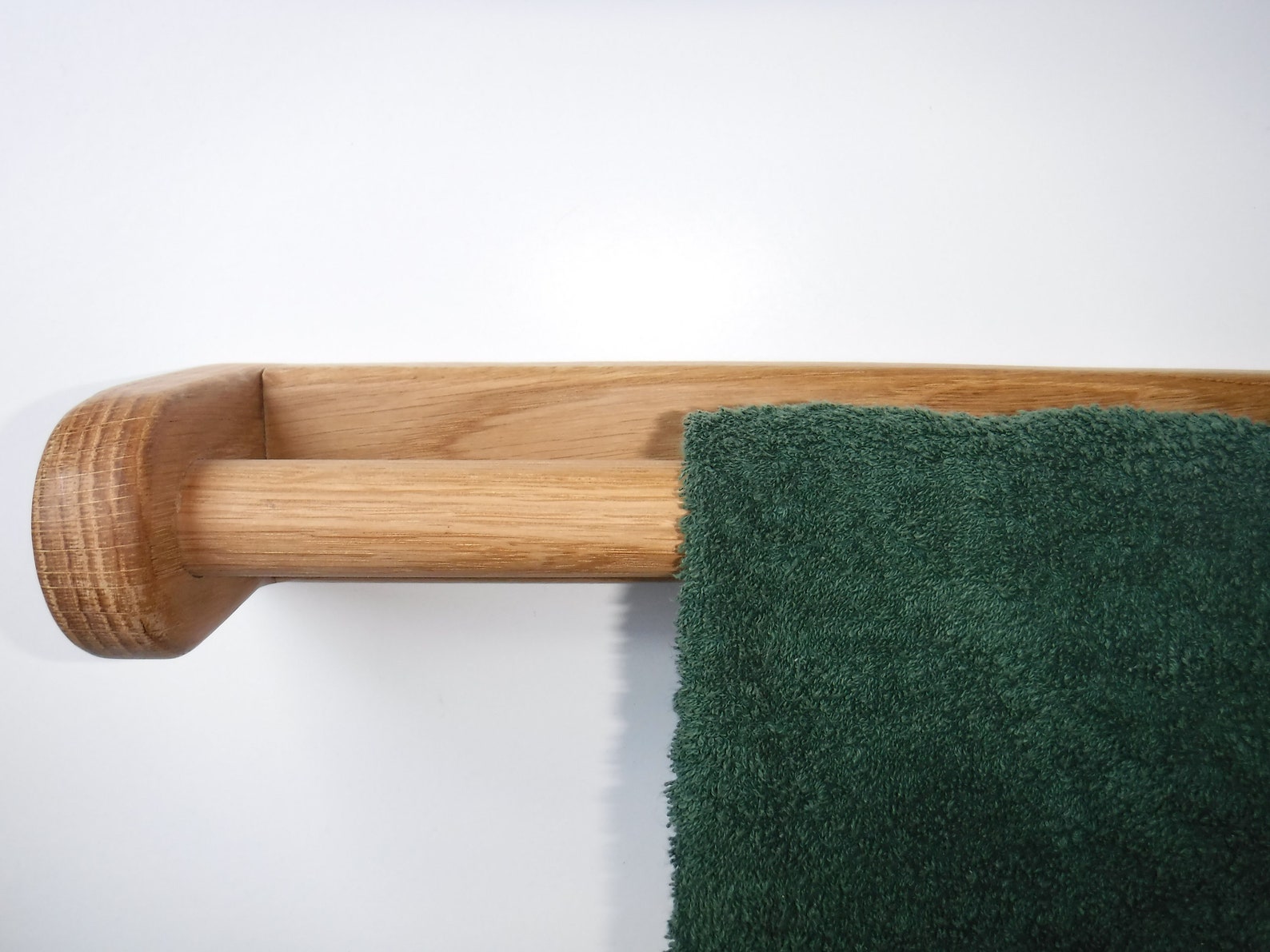 Handmade Solid Oak Towel Rail Rack Bathroom or Kitchen Etsy UK