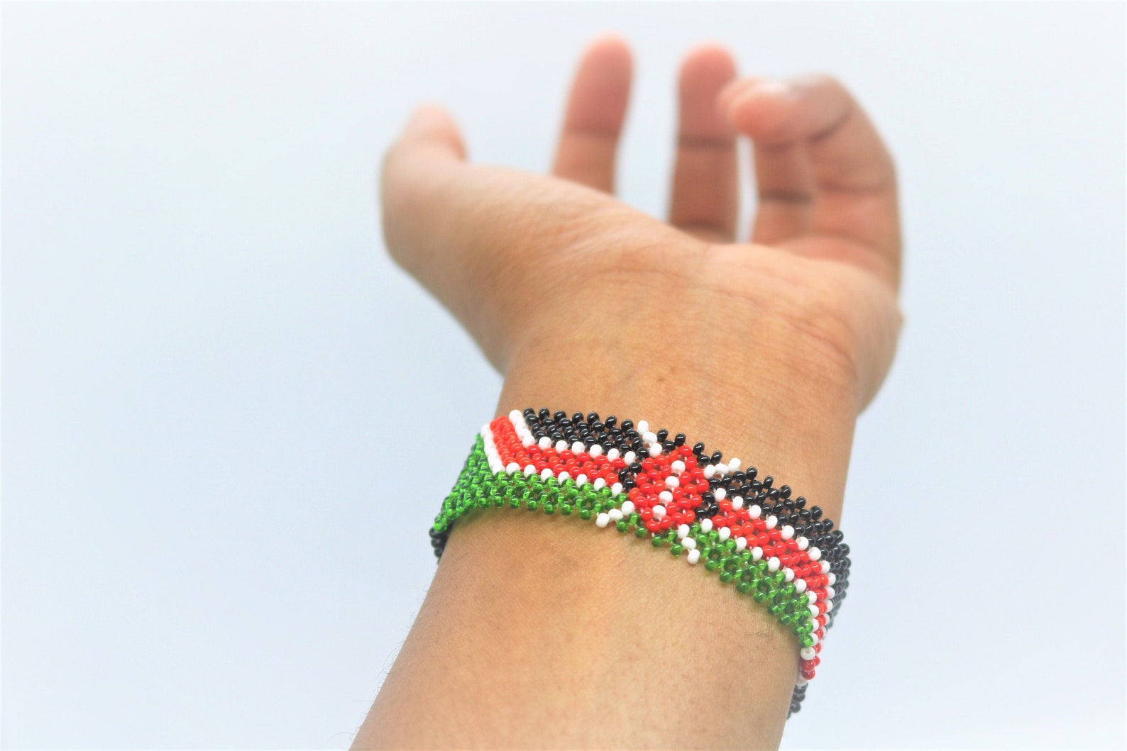 Kenyan Bracelet/Wrist Band/Kenyan Flag Bracelet Etsy