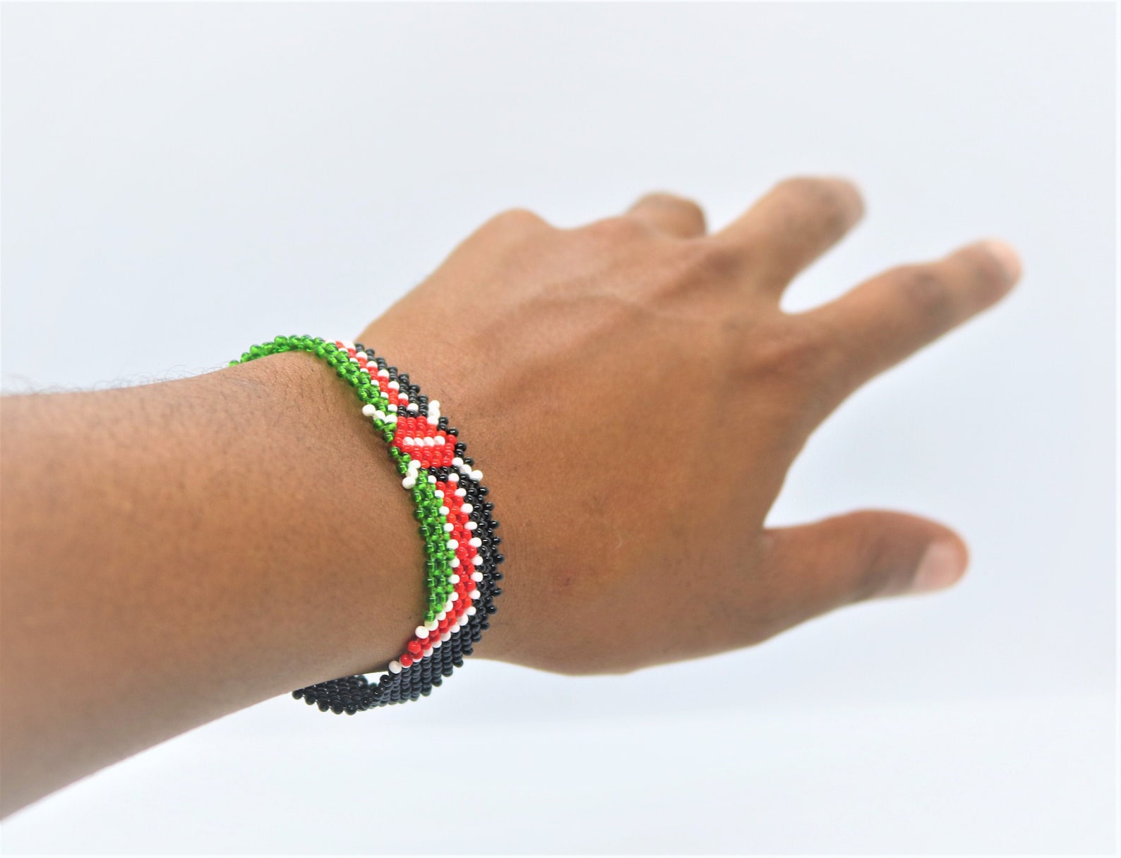 Kenyan Bracelet/Wrist Band/Kenyan Flag Bracelet Etsy
