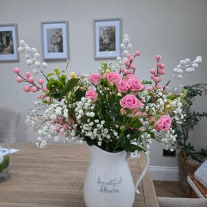 Three Large Easter Pastel Shade Mini Egg Floral Stem