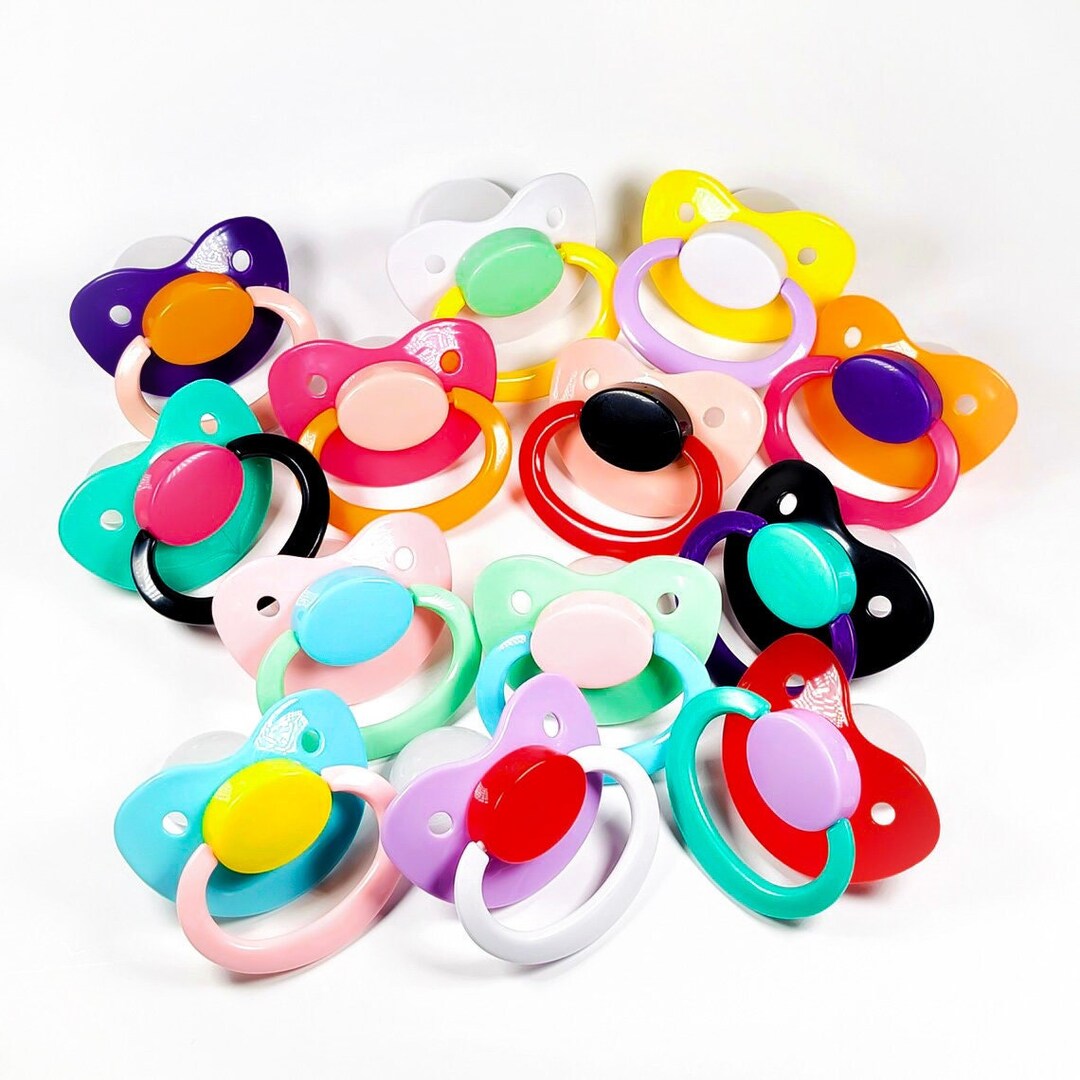 Custom Adult Pacifier Little Space 14 Colors Build Your Etsy