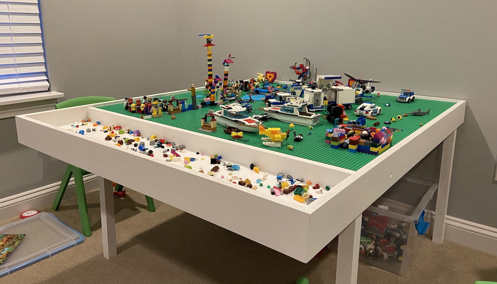 Building Bricks activity table plans Etsy