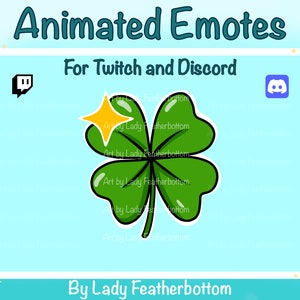 ANIMATED Emote - 4 Leaf Clover - for Twitch & Discord