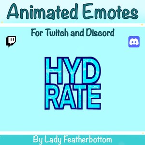 ANIMATED Emote - Hydrate Water - for Twitch & Discord
