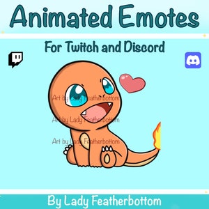 ANIMATED Emote - Charmander Love - for Twitch & Discord