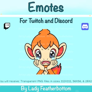 Emote - Sad Chimchar - (Twitch/Discord,etc.)