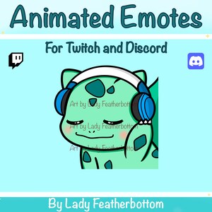 ANIMATED Emote - Bulbasaur Jam | Bulbasaur Vibes - for Twitch & Discord