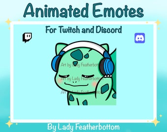ANIMATED Emote - Bulbasaur Jam | Bulbasaur Vibes - for Twitch & Discord