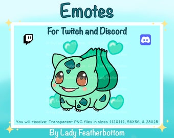 Emote - Bulbasaur Love - (Twitch/Discord,etc.)