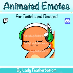 ANIMATED Emote - Charmander Jam | Charmander Vibes - for Twitch & Discord