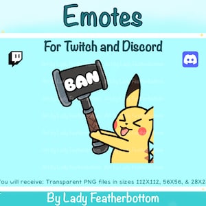 Emote - Ban Hammer - (Twitch/Discord,etc.)