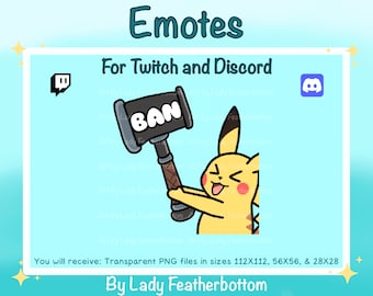 Emote - Ban Hammer - (Twitch/Discord,etc.)