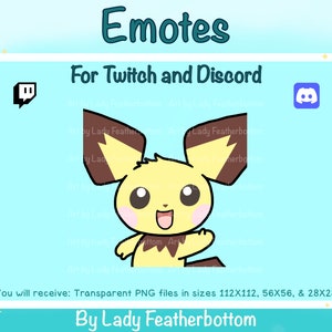 Emote - Pichu &quot;Hi&quot;- (Twitch/Discord,etc.)