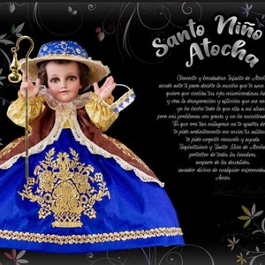 Trajecito de Santo Nino de Atocha rpara Nino Dios Baby Jesus 衣装