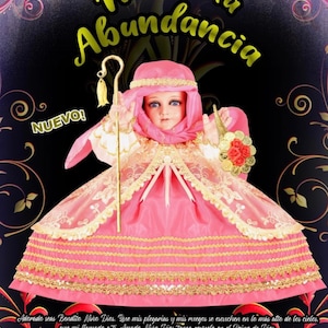 Vestido Niño Dios de la Abundancia, Baby Jesus Outfit/  Vestido Niño Dios Baby Jesus Clothing.