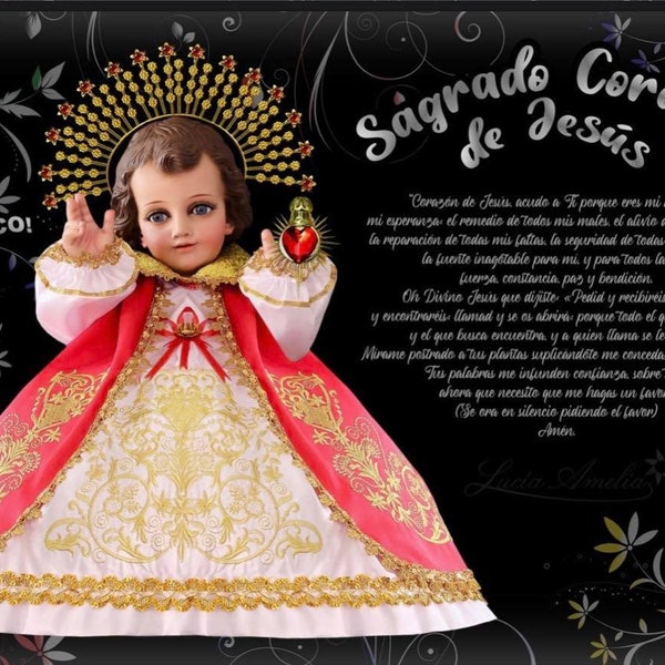 Ropa para nino Dios de  Sagrado Corazon de Jesus, Baby Jesus Outfit/