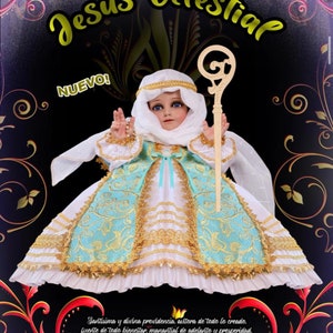Vestido Niño Dios de Jesus Celestial, Baby Jesus Outfit/Vestido Niño Dios Baby Jesus Clothing.