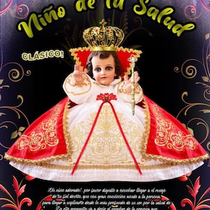 Baby Jesus Outfit Traject de Nino de la Salud voor Niño Dios met accesorios