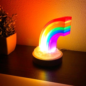 Rainbow LED Lamp, 3D Printed