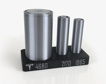 Tesla Battery Cell Demonstration Replica (1865, 2170, 4680) - 3D Printed