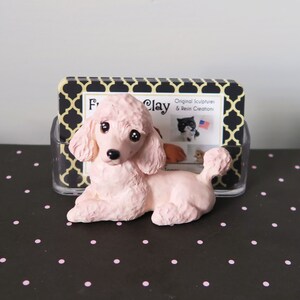 Porte-cartes de visite caniche