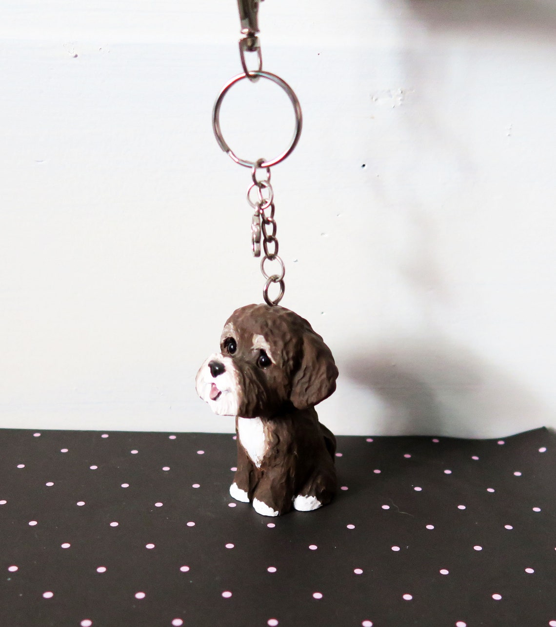 Poodle Mix Labradoodle Maltipoo Key Chain Handmade Resin - Etsy