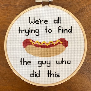 Ich denke, Sie sollten Hotdog Car Cross Stitch verlassen