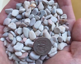 Tiny sea pebbles (1/2/3/5 lbs), craft stones, pebble art supply, natural tiny pebbles, pretty top dressing for succulents terrarium