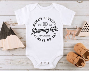 Mama's Boobery Onesie® ~ Breastfeeding Baby Onesie® ~ Newborn Baby Onesie®~ Funny Breastfeeding Onesie® ~ Funny Baby Shower Gift