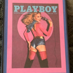Playboy Vintage Postcard Cover April 1980 Sexy Singer Bunny Mic Frame 5x7