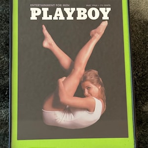 Playboy Vintage Postcard Cover May 1964 Sexy Legs Bunny Frame 5x7